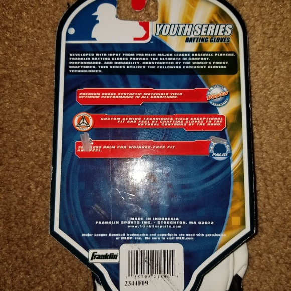 Franklin batting gloves. Pair 3 of 4 - Picture 4 of 5